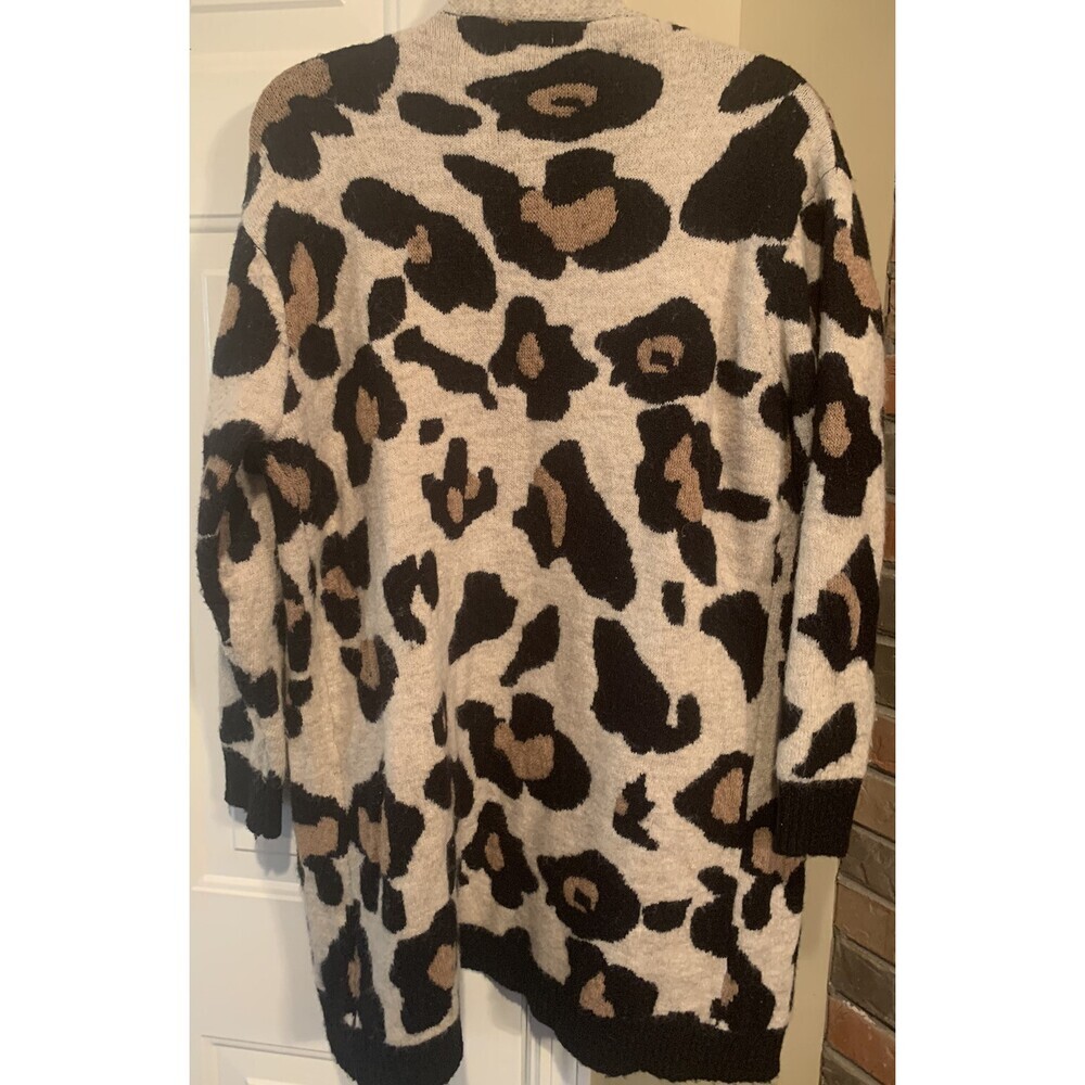 Altar’d State Teens Size S/M Leopard Print Cardigan Tunic Sweater - Picture 3 of 6